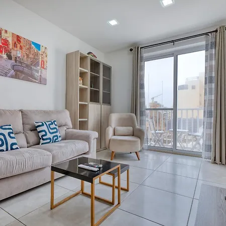 Charming And Bright 2 Bedroom Flat With Creek View Balcony Emag1-1 * Sliema