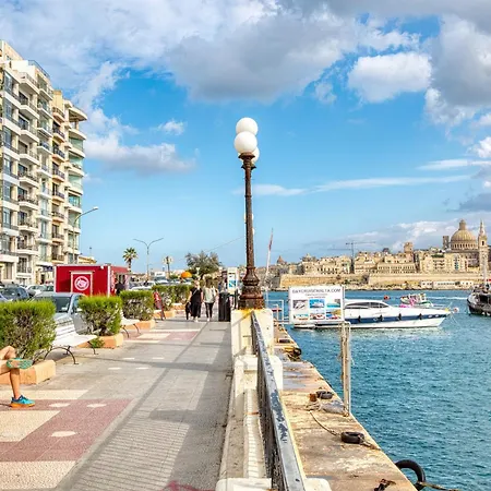 Charming And Bright 2 Bedroom Flat With Creek View Balcony Emag1-1 * Sliema